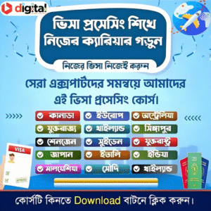 ভিসা প্রসেসিং এবং এয়ার টিকেট মাষ্টার কোর্স